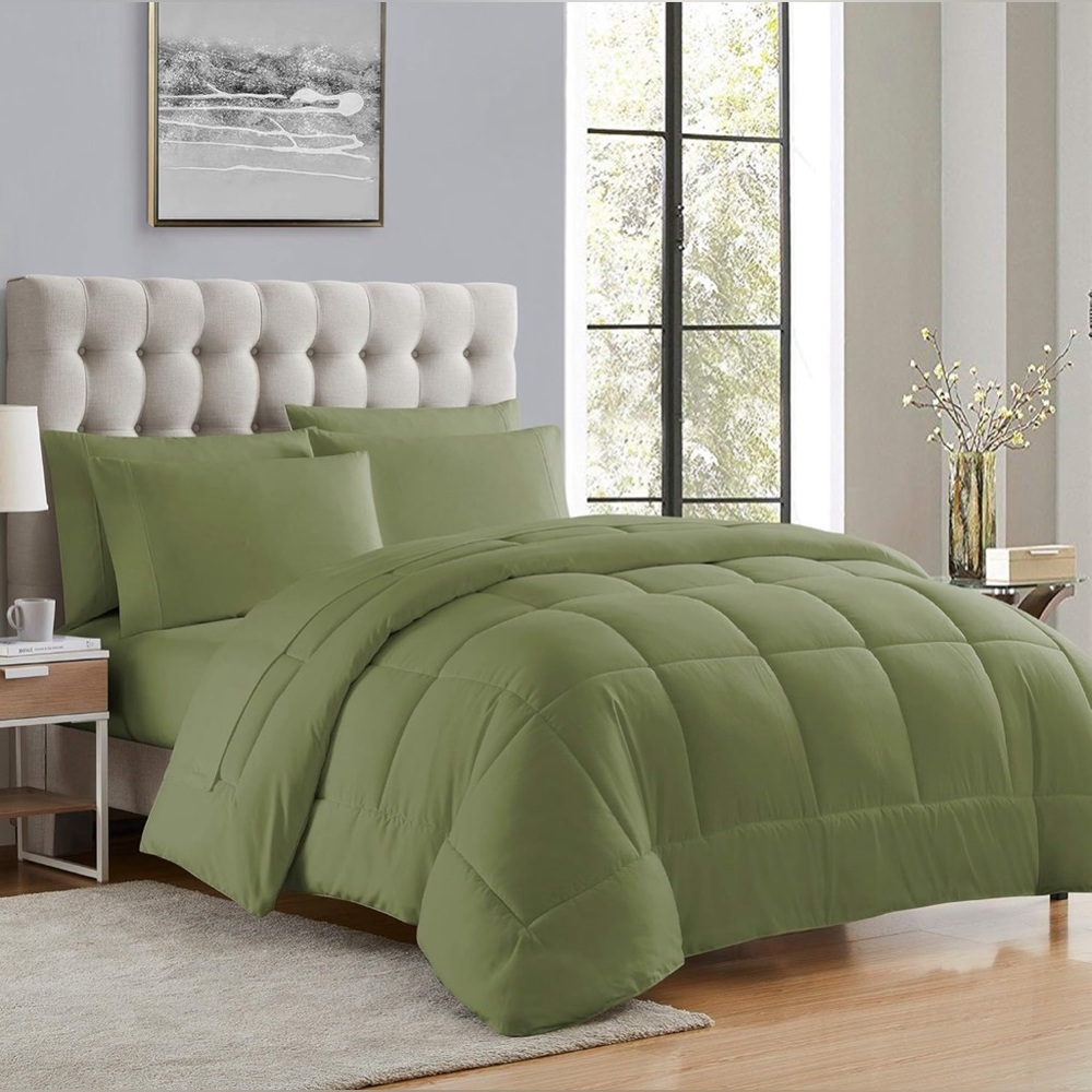 Down Alternative Comforter All Season Luxurious Plush loft Microfiber FULL Sz 🆕